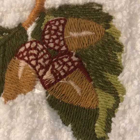 Embroidered Acorn Kitchen Towel - Picture 3 of 8